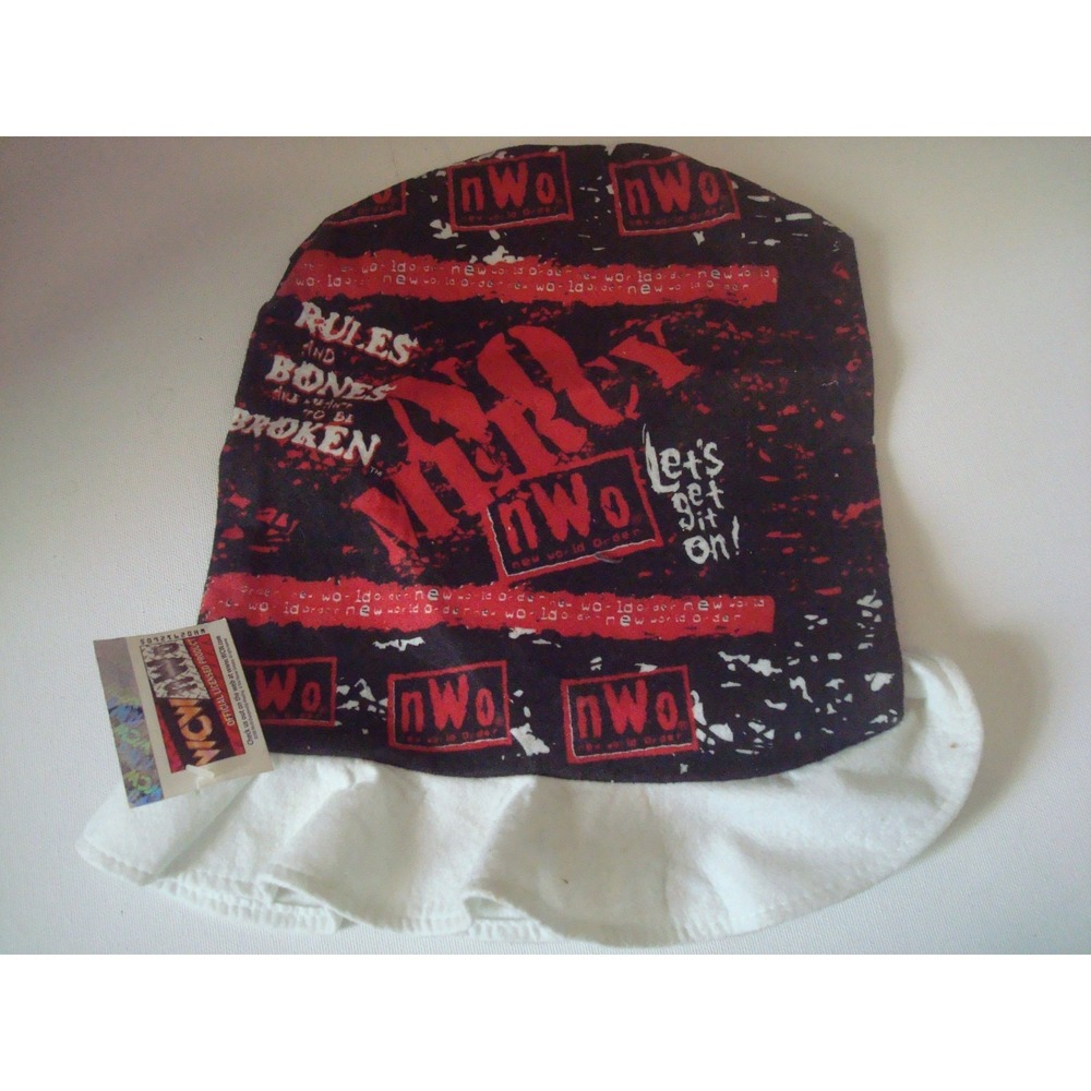 NWO WCW NO MERCY STOVETOP   ‎ SCRIPT  DEADSTOCK  HAT CAP VINTAGE T5